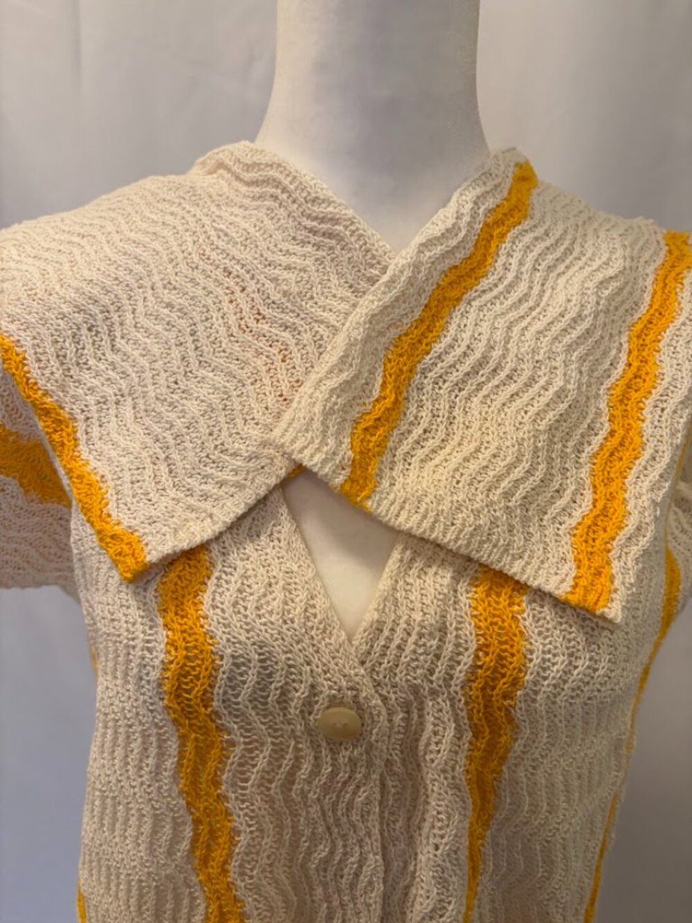 H&M Matching crochet set (Cotton) Cream/Yellow Color - Size Large - Picture 3 of 15